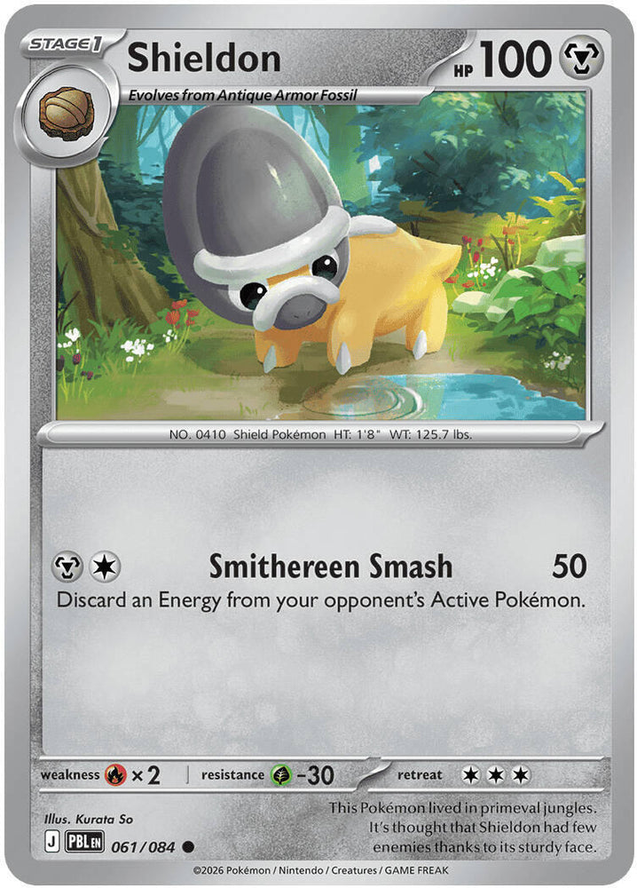 Shieldon (061/084) [Mega Evolution: Pitch Black] Pokémon