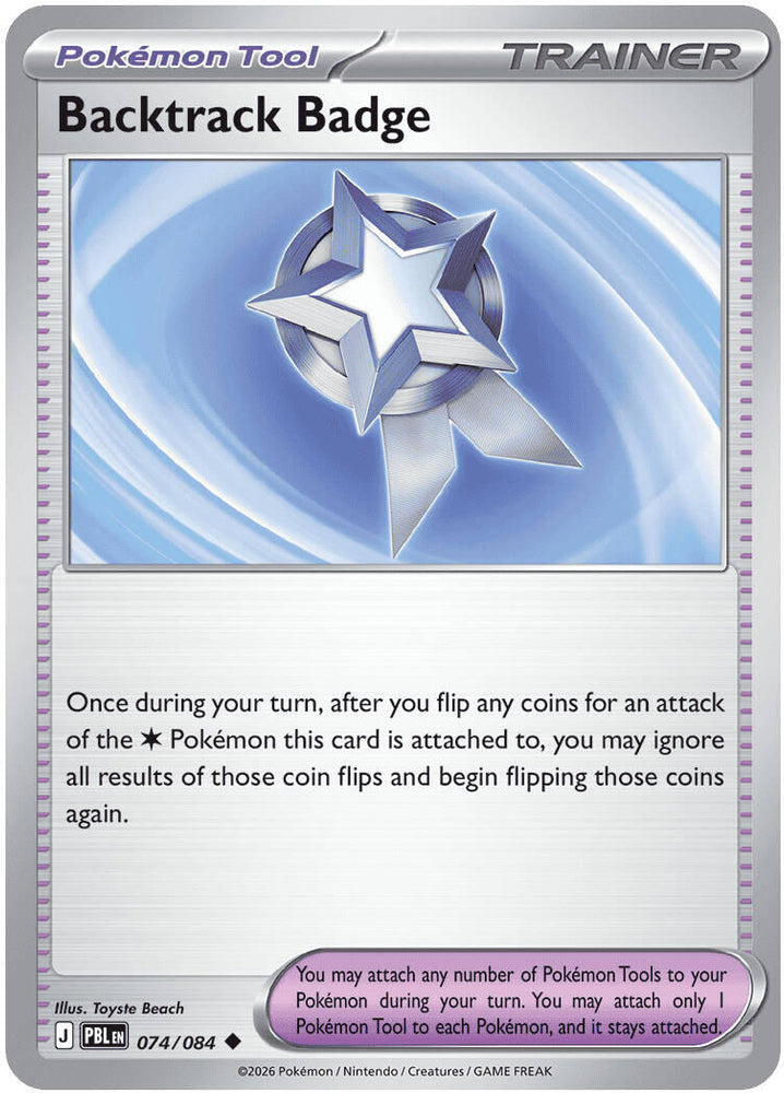 Backtrack Badge (074/084) [Mega Evolution: Pitch Black] Pokémon