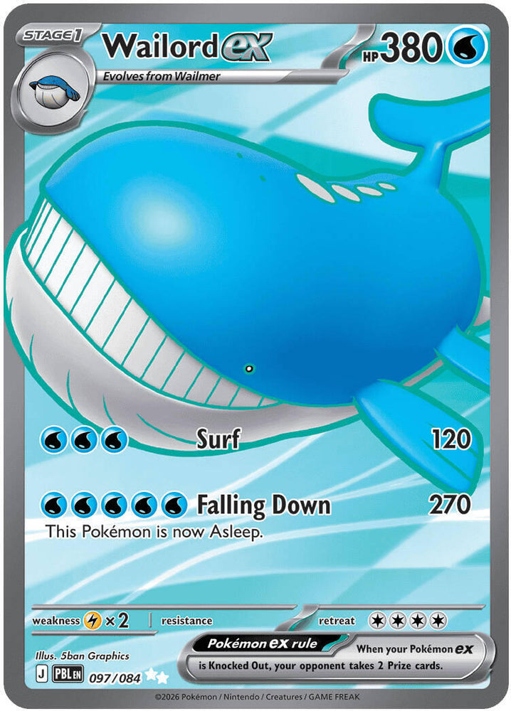 Wailord ex (097/084) [Mega Evolution: Pitch Black] Pokémon