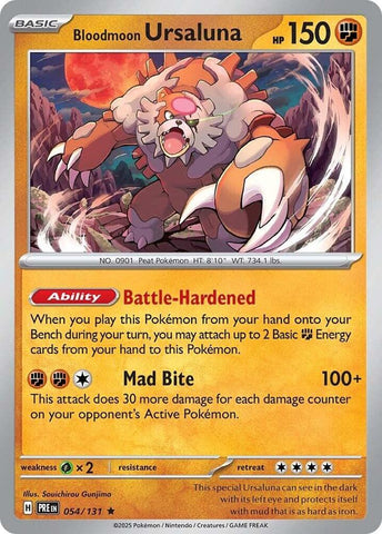 Bloodmoon Ursaluna (054/131) [Scarlet & Violet: Prismatic Evolutions] Pokémon