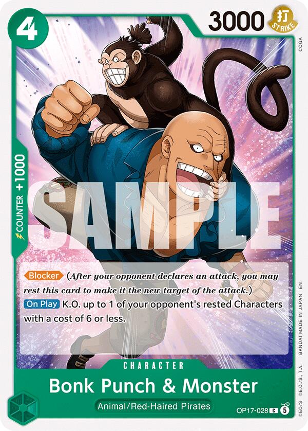 Bonk Punch & Monster [The World's Strongest Warriors] Bandai