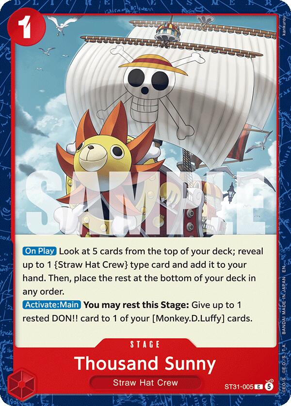 Thousand Sunny [Starter Deck: RED Monkey.D.Luffy] Bandai