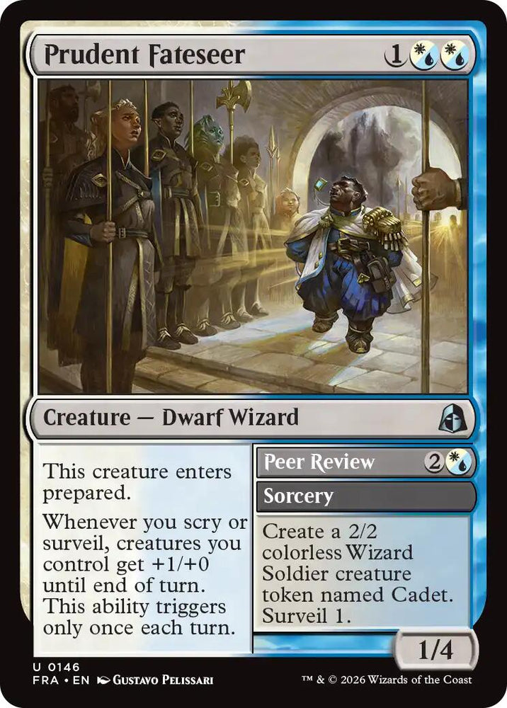 Prudent Fateseer // Peer Review [Reality Fracture] Magic: The Gathering