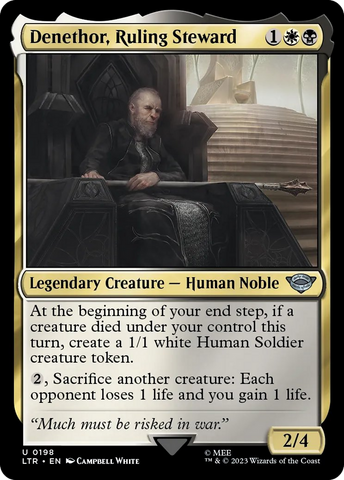 Denethor, Ruling Steward [The Lord of the Rings: Tales of Middle-Earth] Magic: The Gathering