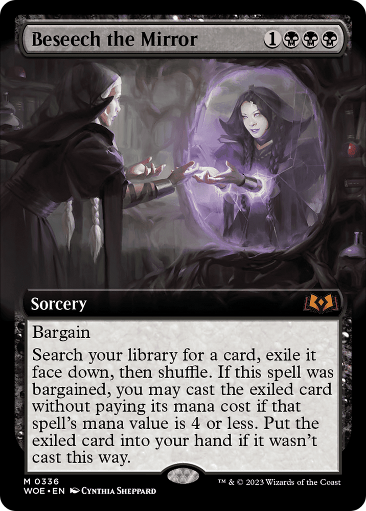 Beseech the Mirror (Extended Art) [Wilds of Eldraine] Magic: The Gathering