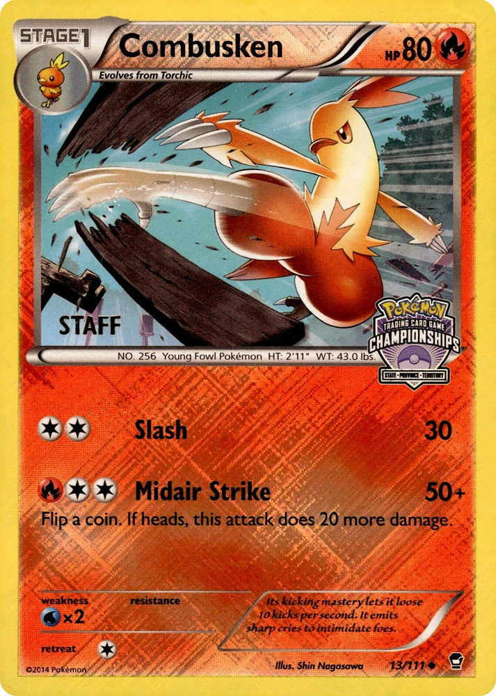 Combusken (13/111) (State Championships) [Staff] [League & Championship Cards] Pokémon