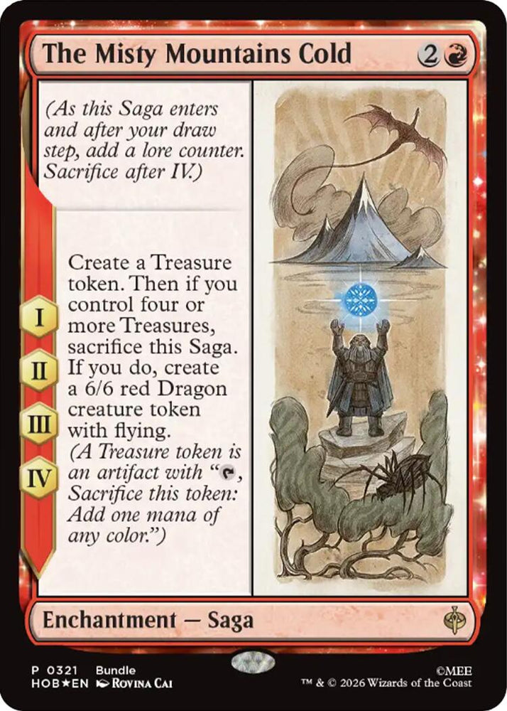 The Misty Mountains Cold [The Hobbit Promos] Magic: The Gathering