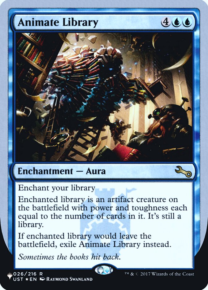 Animate Library (Unfinity Foil Edition) [The List] Magic: The Gathering