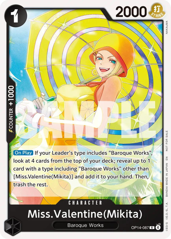 Miss.Valentine(Mikita) (Tournament Pack 2026 Vol. 3) [One Piece Promotion Cards] Bandai