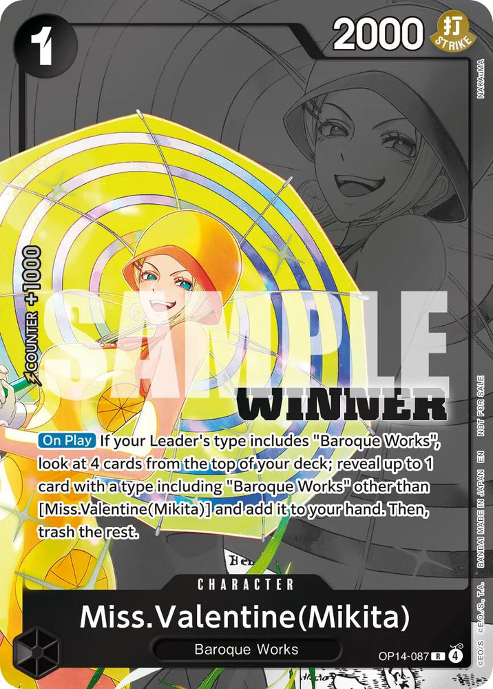 Miss.Valentine(Mikita) (Winner Pack 2026 Vol. 3) [One Piece Promotion Cards] Bandai