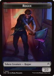 Insect // Rogue Double-Sided Token [Reality Fracture Commander Tokens] Magic: The Gathering