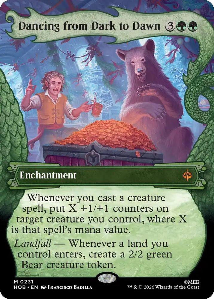 Dancing from Dark to Dawn (Showcase) [The Hobbit] Magic: The Gathering