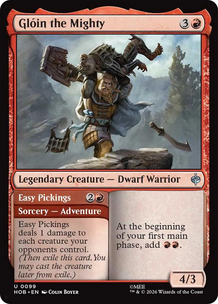 Gloin the Mighty [The Hobbit] Magic: The Gathering