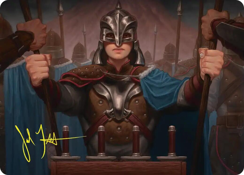 Bard's Attendant Art Card (Gold-Stamped Signature) [The Hobbit Art Series] Magic: The Gathering