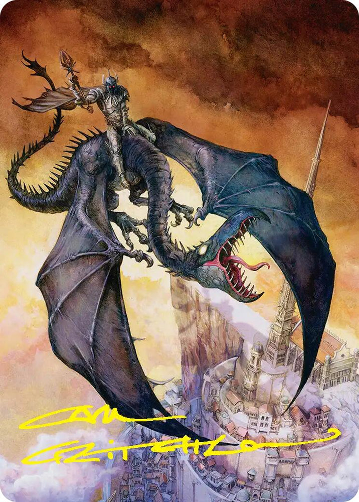 Witch-king, Bringer of Ruin Art Card (Gold-Stamped Signature) [The Hobbit Art Series] Magic: The Gathering
