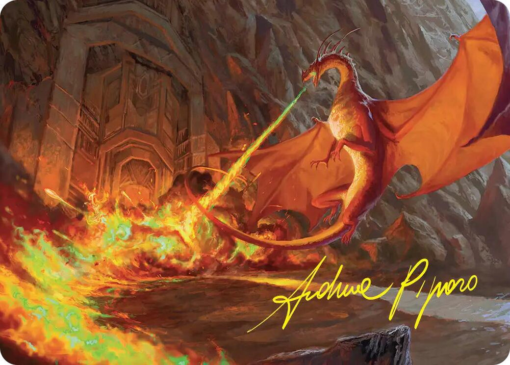 Smaug's Fury Art Card (Gold-Stamped Signature) [The Hobbit Art Series] Magic: The Gathering