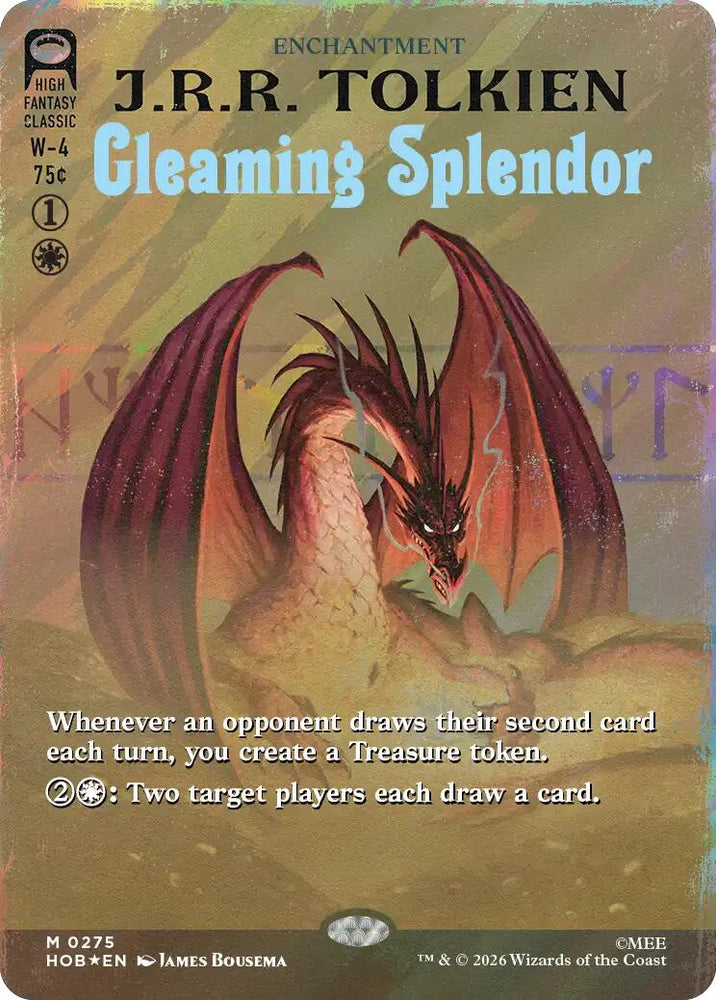 Gleaming Splendor (Borderless) (Surge Foil) [The Hobbit] Magic: The Gathering