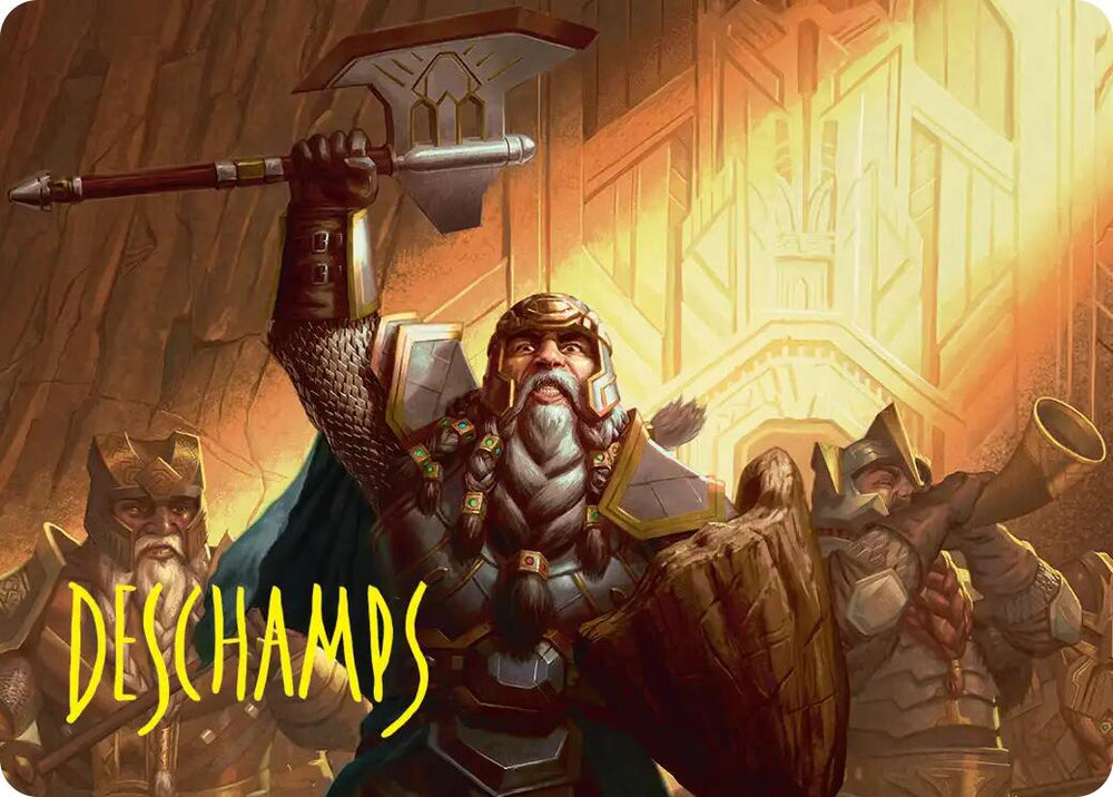 Thorin, Company's Leader Art Card (Gold-Stamped Signature) [The Hobbit Art Series] Magic: The Gathering
