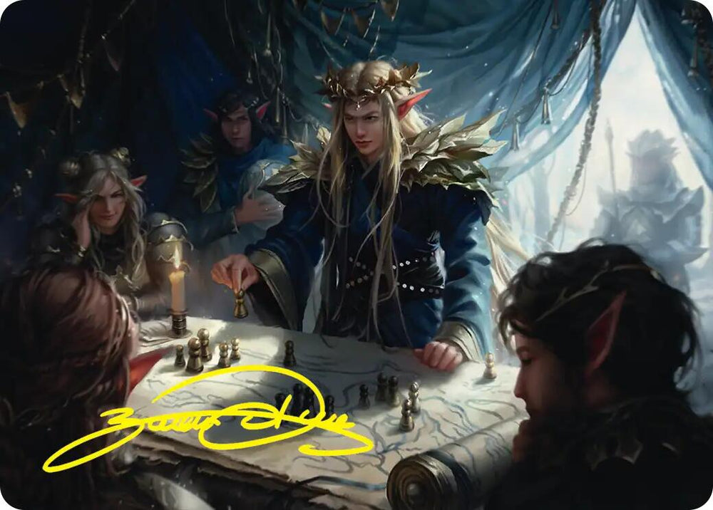 Thranduil the Strategist Art Card (Gold-Stamped Signature) [The Hobbit Art Series] Magic: The Gathering