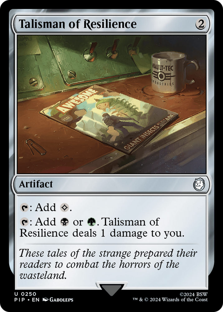 Talisman of Resilience [Fallout] Magic: The Gathering