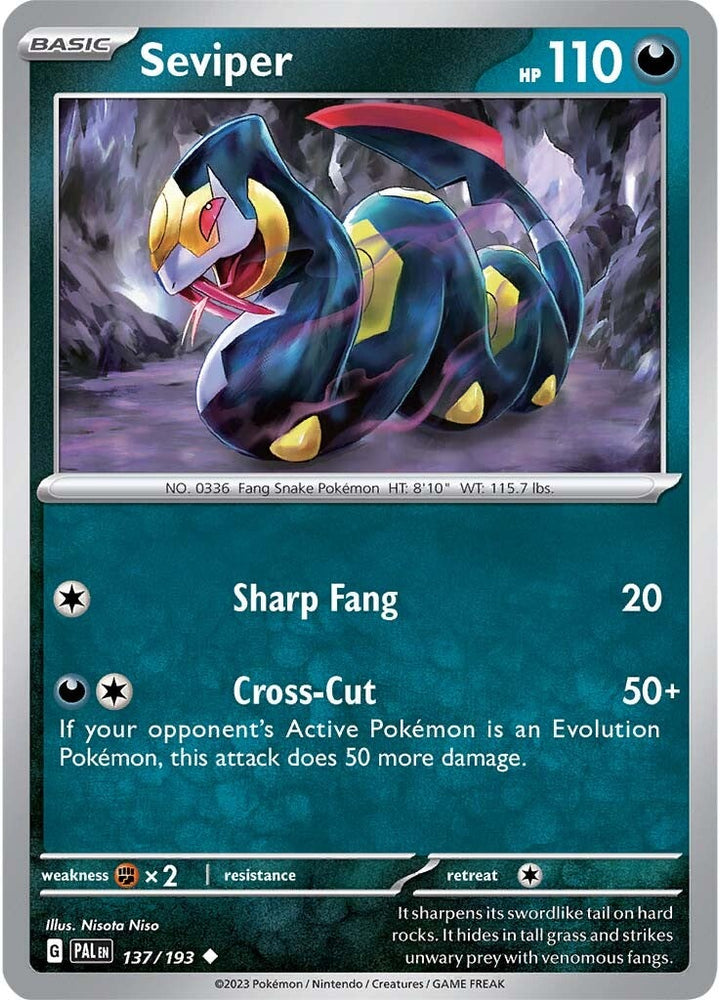 Seviper (137/193) [Scarlet & Violet: Paldea Evolved] Pokémon