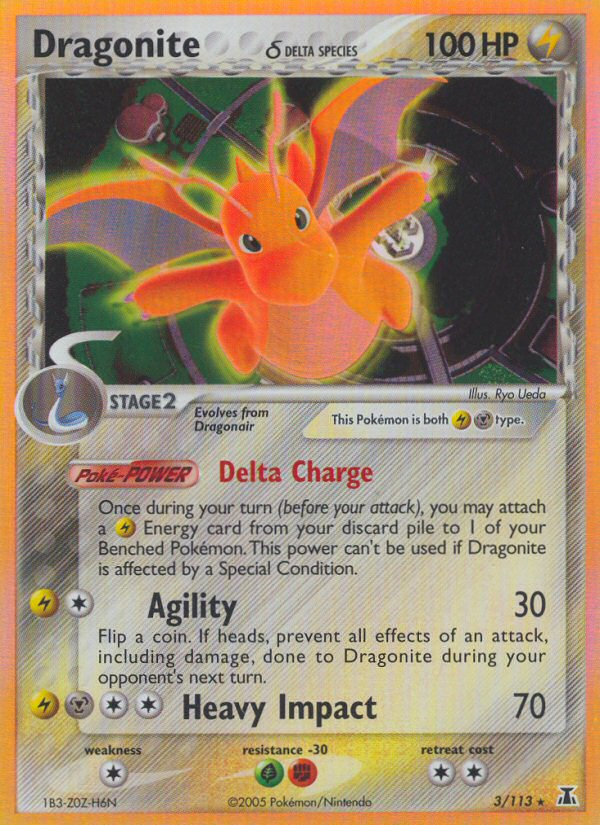Dragonite (3/113) (Delta Species) [EX: Delta Species] Pokémon