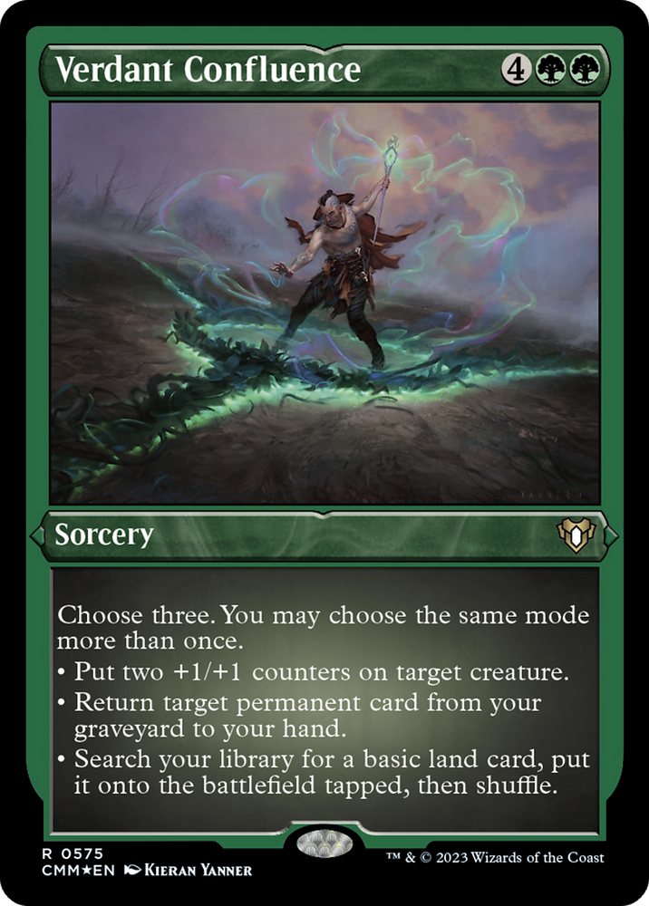 Verdant Confluence (Foil Etched) [Commander Masters] Magic: The Gathering