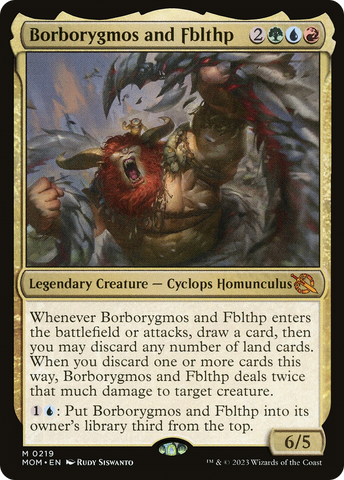 Borborygmos and Fblthp [March of the Machine] Magic: The Gathering