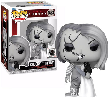 Funko Bride of Chucky POP! Movies Chucky / Tiffany Exclusive Vinyl Figure #1463 FUNKO