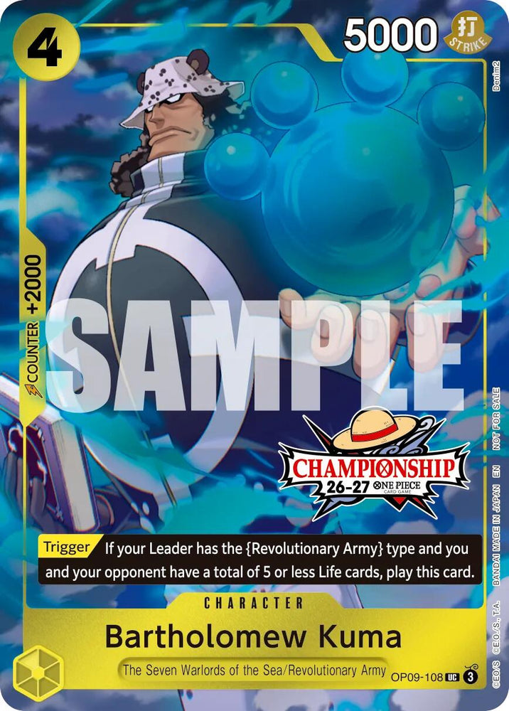 Bartholomew Kuma (CS 26-27 Celebration Pack) [One Piece Promotion Cards] Bandai