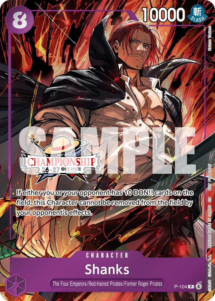 Shanks (CS 26-27 Celebration Pack) [One Piece Promotion Cards] Bandai