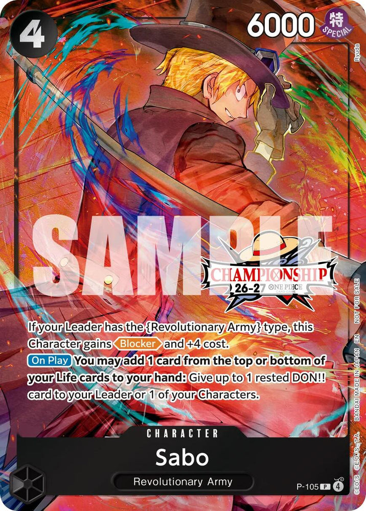 Sabo (CS 26-27 Celebration Pack) [One Piece Promotion Cards] Bandai