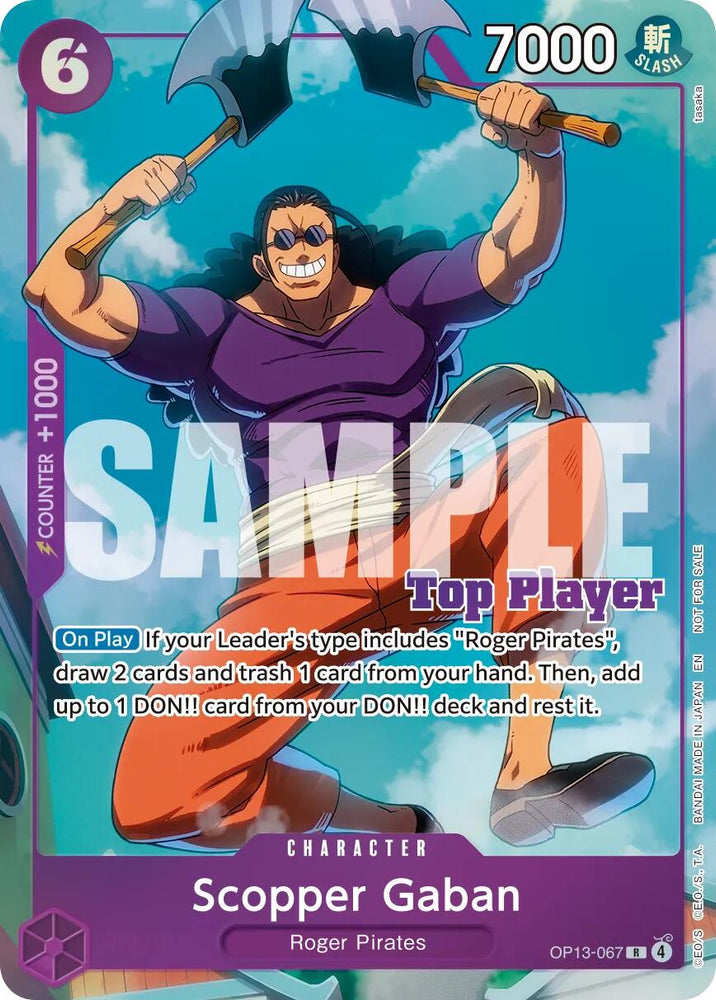 Scopper Gaban (CS 26-27 Top Player Pack Vol. 1) [One Piece Promotion Cards] Bandai