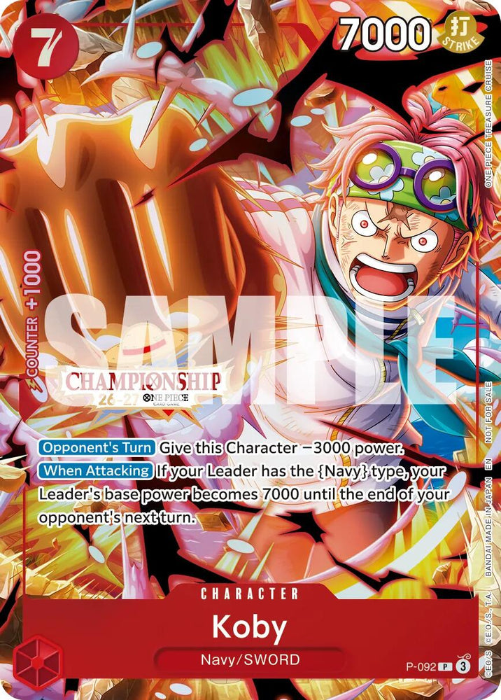 Koby (CS 26-27 Event Pack Finalist Ver.) [One Piece Promotion Cards] Bandai
