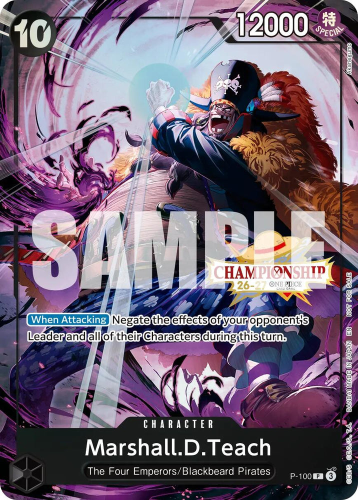 Marshall.D.Teach (CS 26-27 Event Pack Finalist Ver.) [One Piece Promotion Cards] Bandai