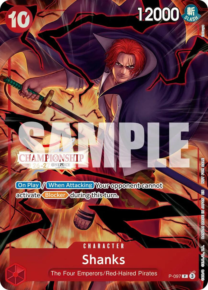 Shanks (CS 26-27 Event Pack Finalist Ver.) [One Piece Promotion Cards] Bandai