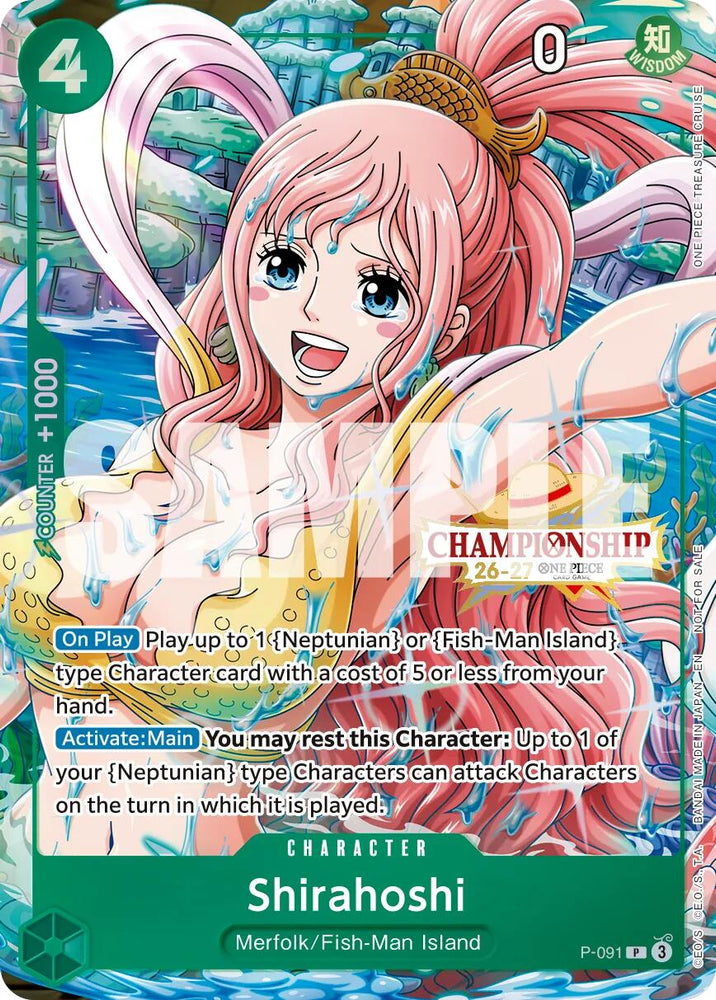 Shirahoshi (CS 26-27 Event Pack Finalist Ver.) [One Piece Promotion Cards] Bandai
