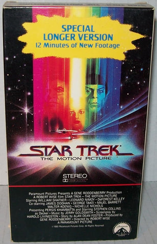 VHS Tape - Star Trek The Motion Picture - Special Longer Version 1980 [VHS Tape] VHS