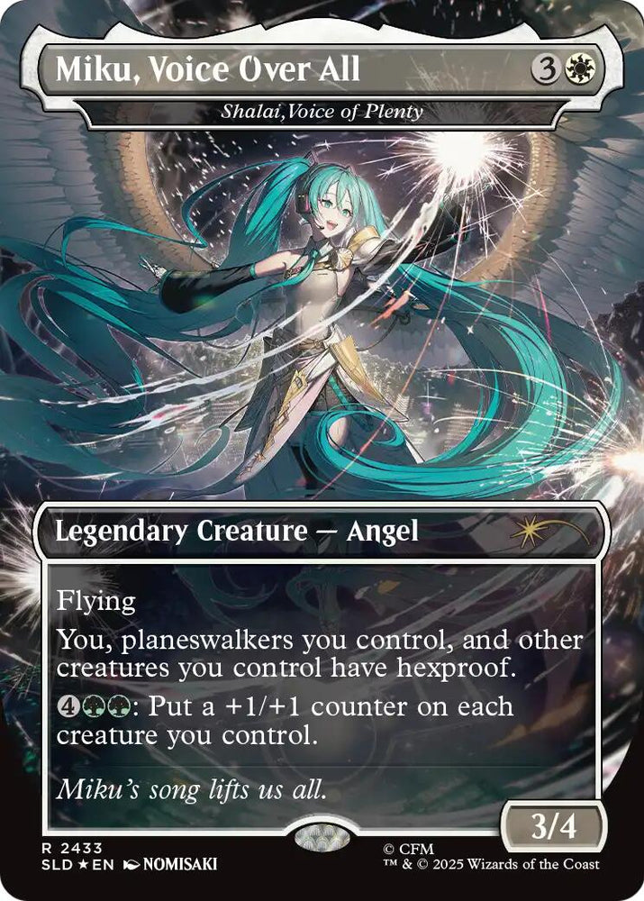 Miku, Voice Over All - Shalai, Voice of Plenty [Secret Lair Drop Series] Magic: The Gathering