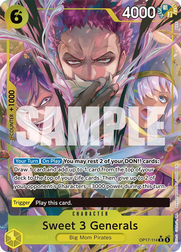 Sweet 3 Generals (Alternate Art) [The World's Strongest Warriors] Bandai