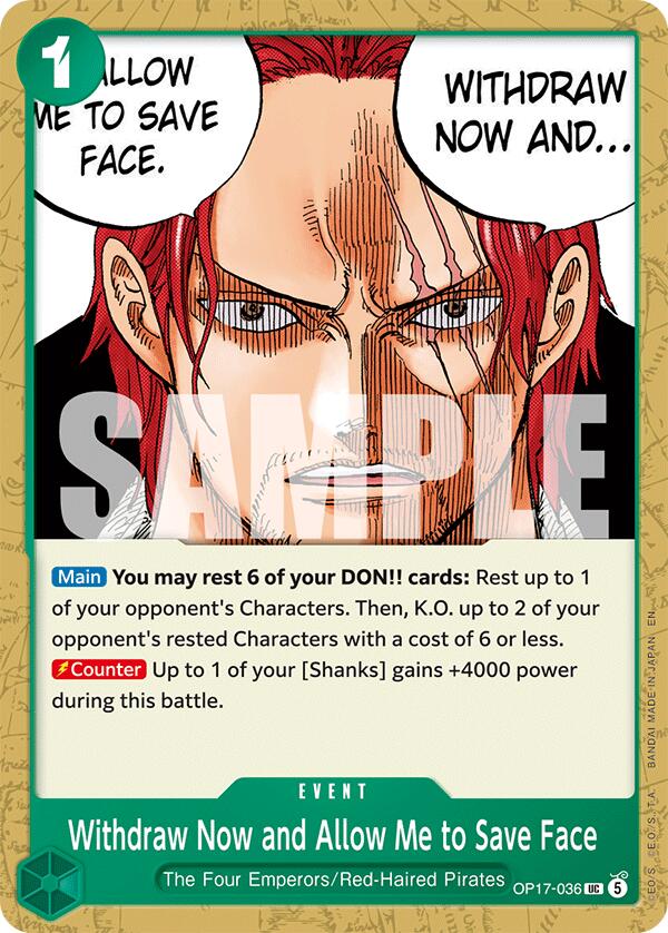 Withdraw Now and Allow Me to Save Face [The World's Strongest Warriors] Bandai