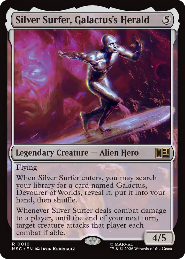 Silver Surfer, Galactus's Herald [Marvel Super Heroes Commander] Magic: The Gathering