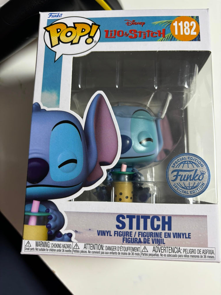Funko Disney Lilo & Stitch Pop! Stitch (with Boba) Vinyl Figure Hot Topic Exclusive FUNKO
