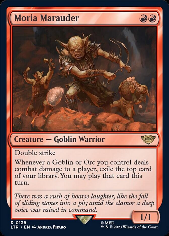 Moria Marauder [The Lord of the Rings: Tales of Middle-Earth] Magic: The Gathering