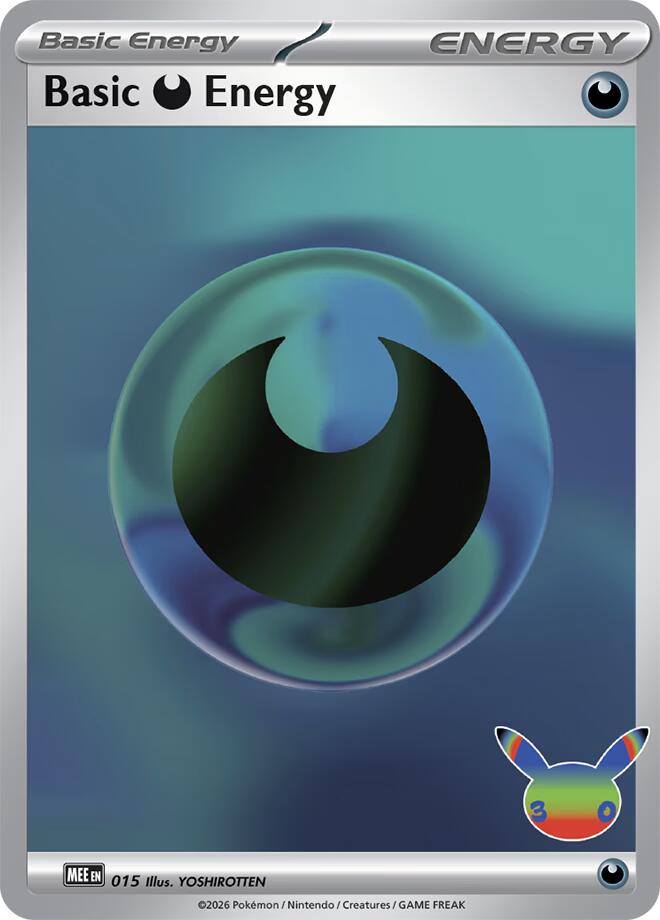 Basic Darkness Energy (015) (30th Celebration) [Mega Evolution Energies] Pokémon
