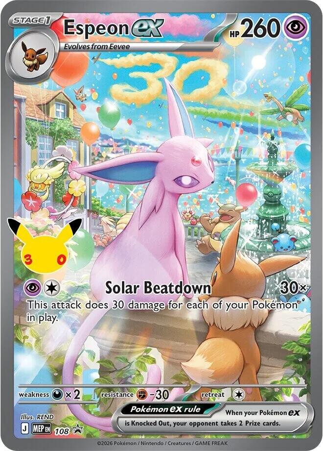 Espeon ex (108) (30th Celebration) [Mega Evolution Promo] Pokémon