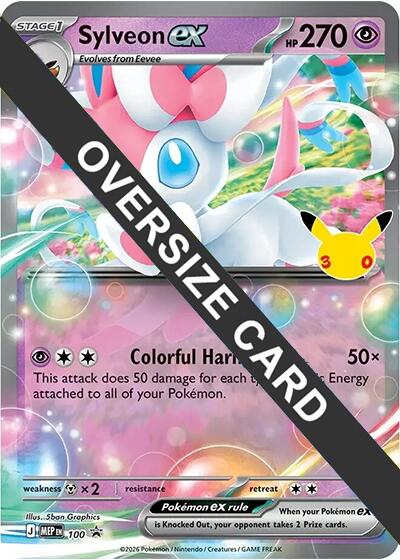 Sylveon ex (100) (30th Celebration) (Jumbo Card) [Mega Evolution Promo] Pokémon