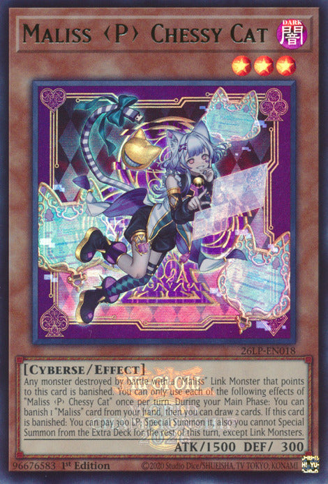 Maliss P Chessy Cat (Emblazoned) [26LP-EN018] Ultra Rare Yu-Gi-Oh!