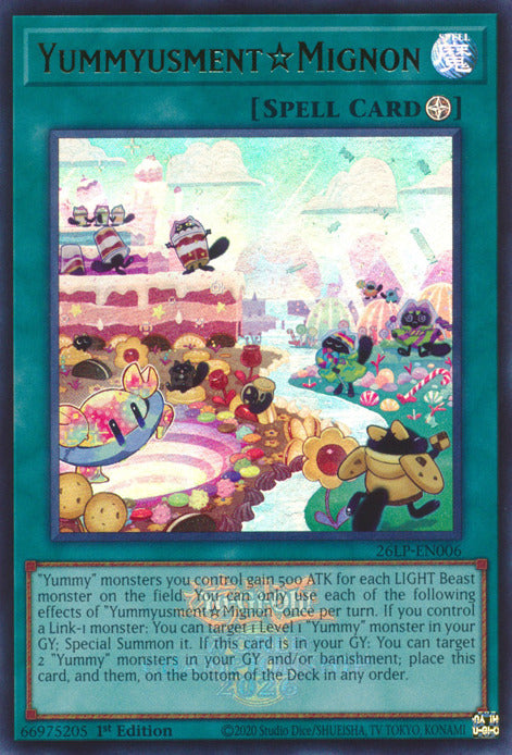 YummyusmentMignon (Emblazoned) [26LP-EN006] Ultra Rare Yu-Gi-Oh!