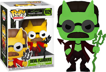 Funko Pop! Animation: The Simpsons - Devil Flanders, Glow in The Dark, Amazon Exclusive FUNKO